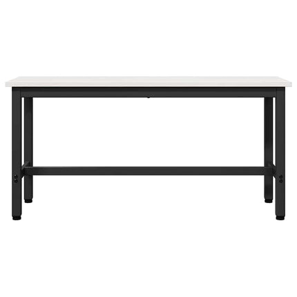 Spisebænk 100 x 32,5 x 49 cm 2 stk. Massivt fyrretræ Hvid