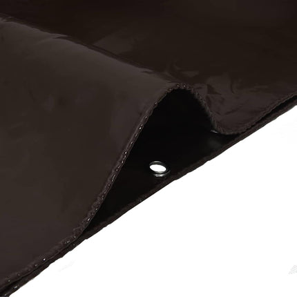 Tarpaulin 650g / m² Brun 2 x 3 m Lærred med PVC-belægning