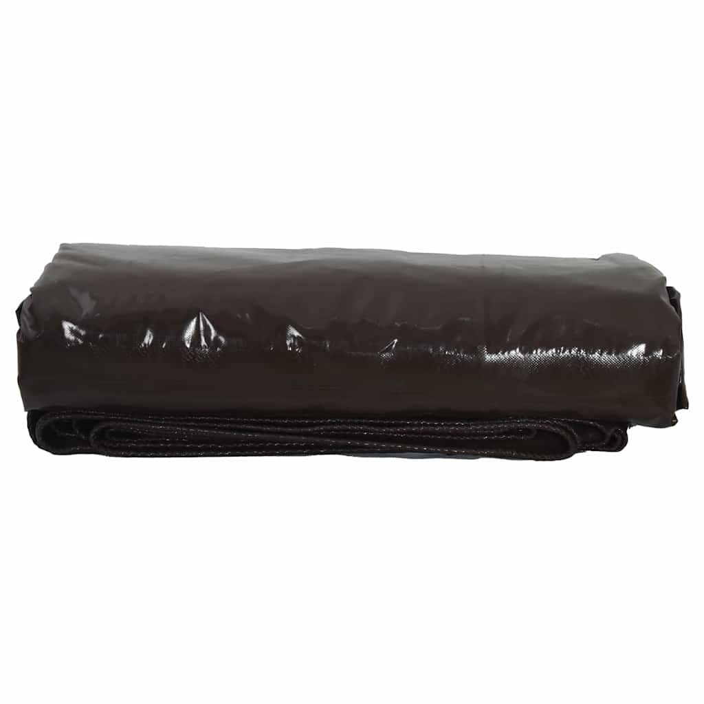 Tarpaulin 650g / m² Brun 3 x 3 m Lærred med PVC-belægning