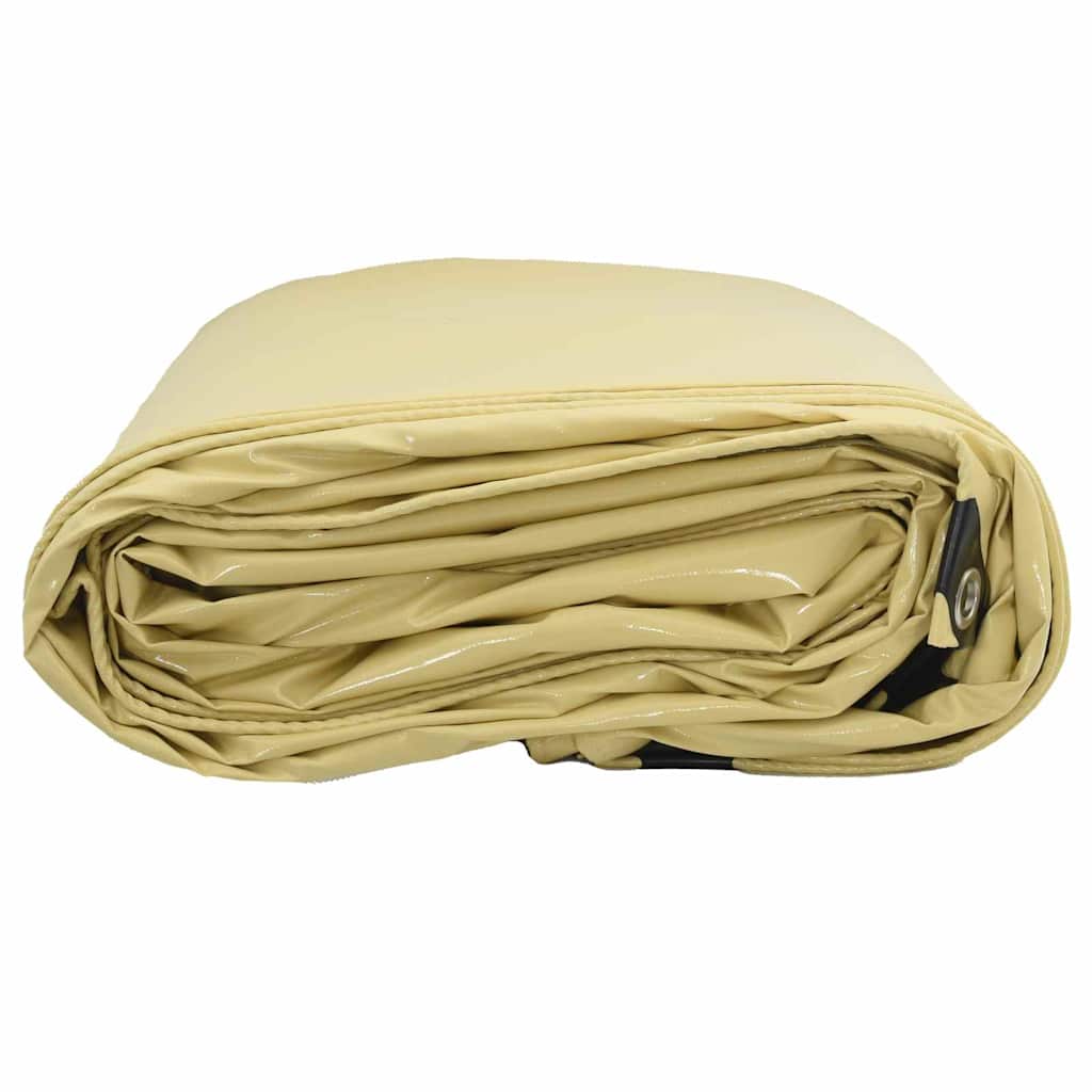 Tarpaulin 650g / m² Beige 1,5 x 10 m Lærred med PVC-belægning