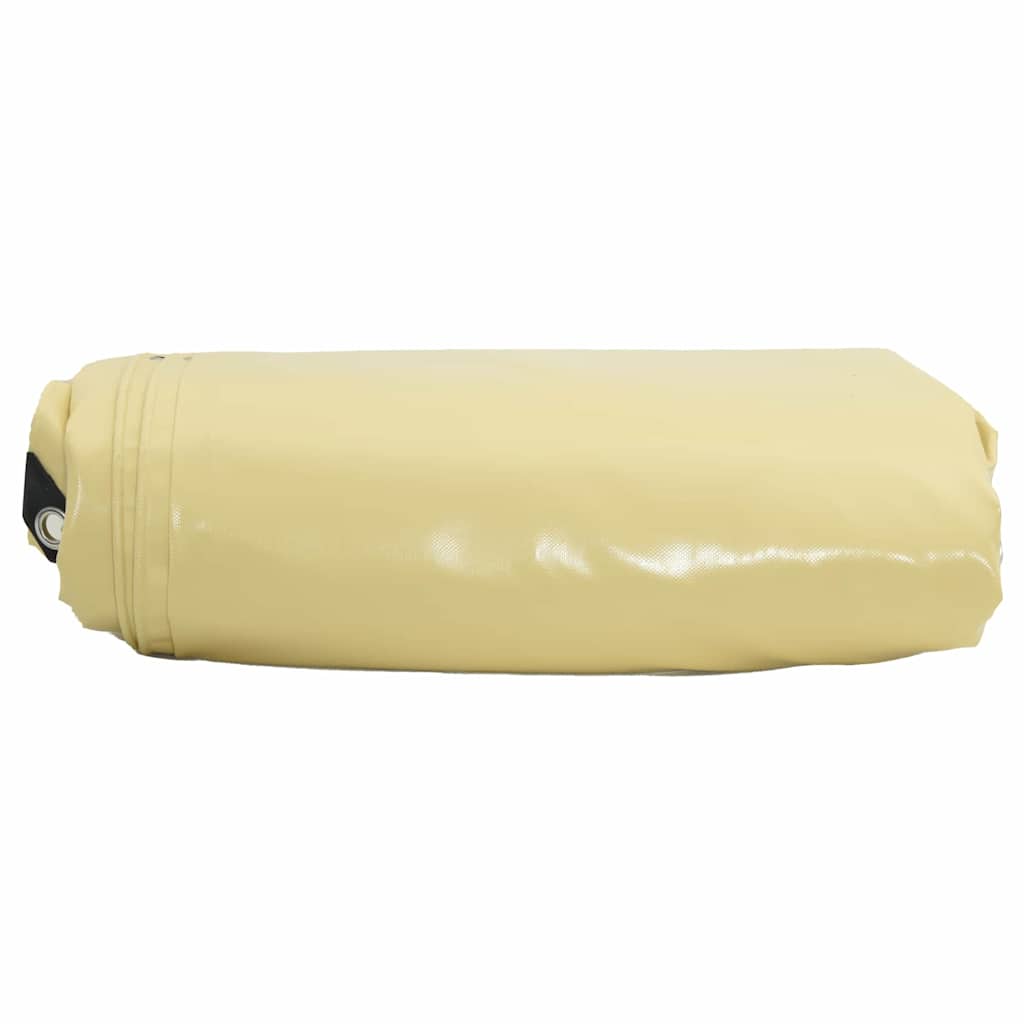 Tarpaulin 650g / m² Beige 3,5 x 5 m Lærred med PVC-belægning