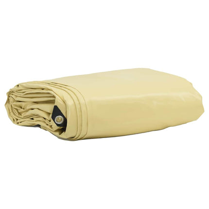 Tarpaulin 650g / m² Beige 1,5 x 2,5 m Lærred med PVC-belægning