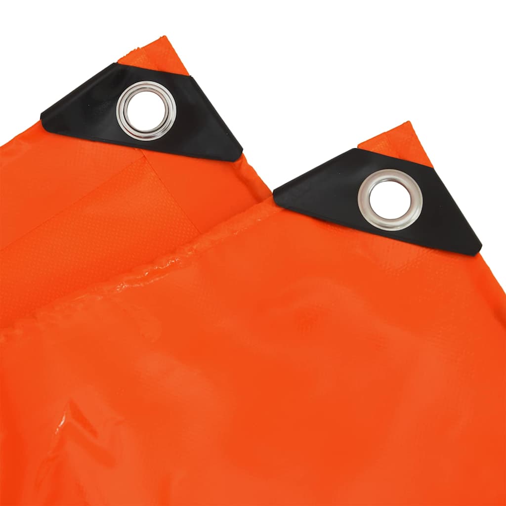 Tarpaulin 650g / m² Orange 1,5 x 6 m Lærred med PVC-belægning