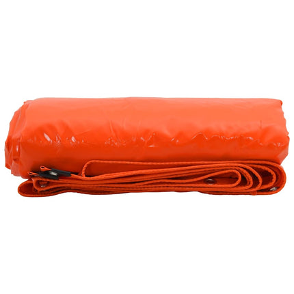 Tarpaulin 650g / m² Orange 1,5 x 2,5 m Lærred med PVC-belægning