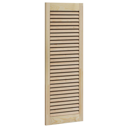 Skabsdør 4 pcs Naturfarvet 110 x 2,1 x 39,5 cm Massiv fyrretræ