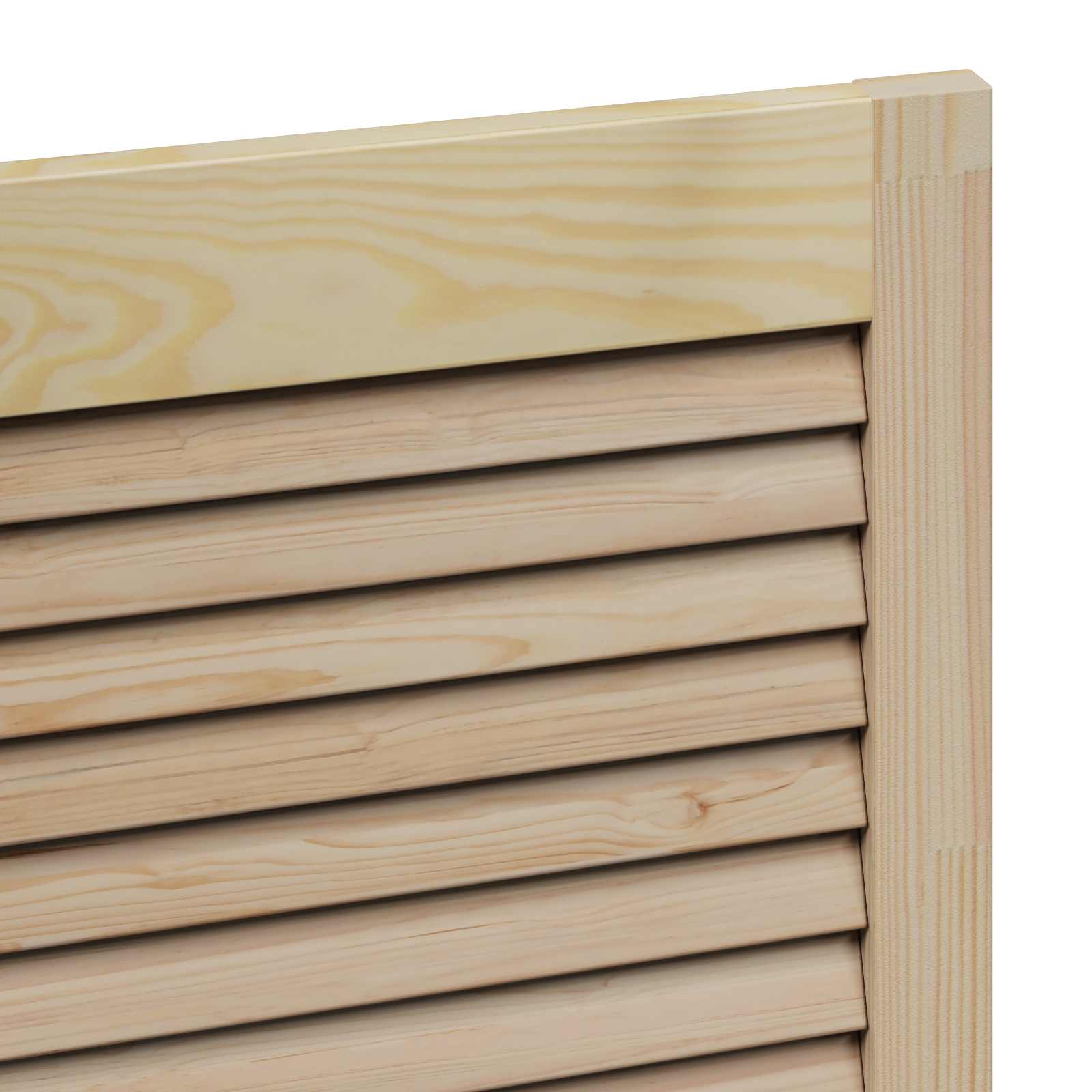 Skabsdør 4 pcs Naturfarvet 49,5 x 2,1 x 110 cm Massiv fyrretræ