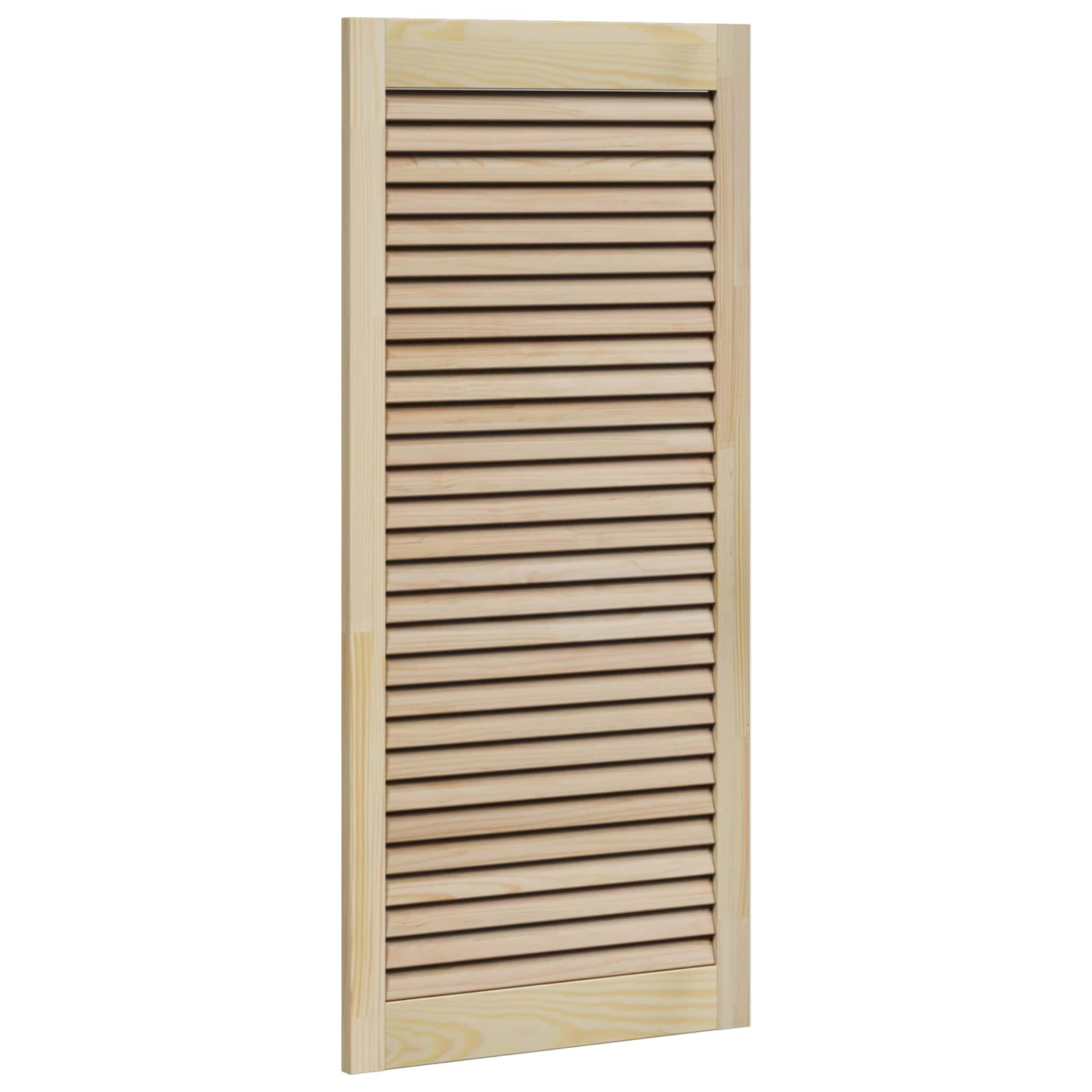 Skabsdør 4 pcs Naturfarvet 49,5 x 2,1 x 110 cm Massiv fyrretræ