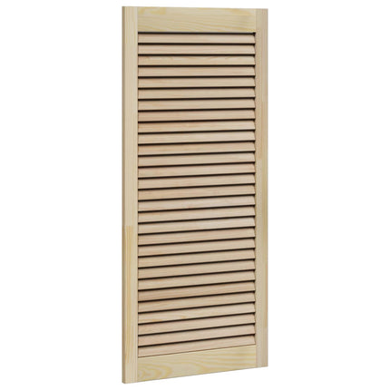 Skabsdør 4 pcs Naturfarvet 49,5 x 2,1 x 110 cm Massiv fyrretræ