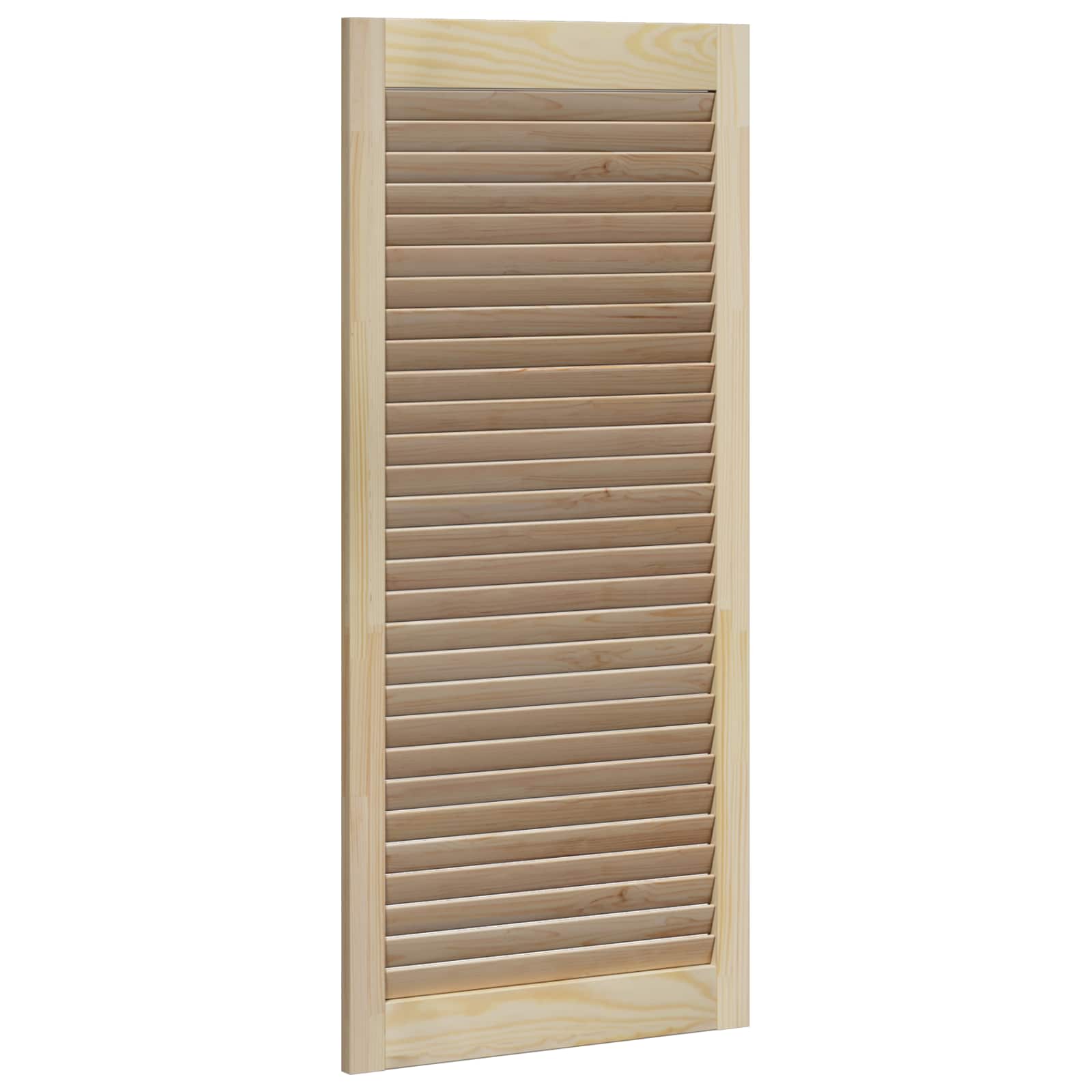 Skabsdør 4 pcs Naturfarvet 49,5 x 2,1 x 110 cm Massiv fyrretræ
