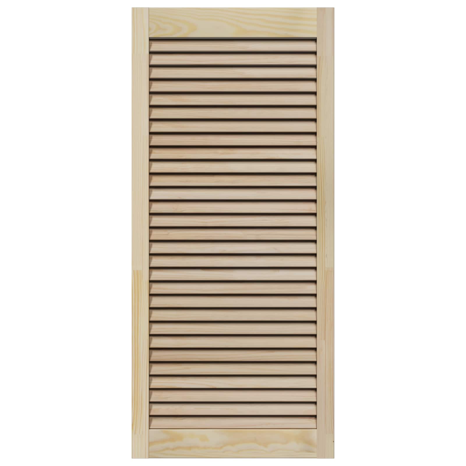 Skabsdør 4 pcs Naturfarvet 49,5 x 2,1 x 110 cm Massiv fyrretræ