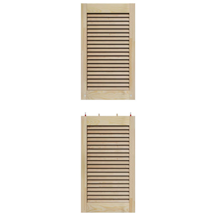 Skabsdør med dør 4 pcs Naturfarvet 140,5 x 2,1 x 39,5 cm