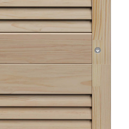 Skabsdør med dør 4 pcs Naturfarvet 140,5 x 2,1 x 39,5 cm