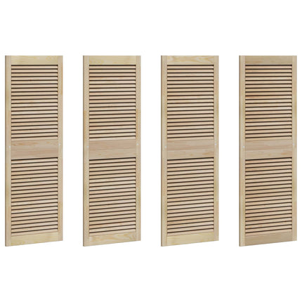 Skabsdør med dør 4 pcs Naturfarvet 49,5 x 2,1 x 140,5 cm