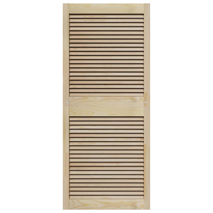 Skabsdør med dør 4 pcs Naturfarvet 140,5 x 2,1 x 59,5 cm