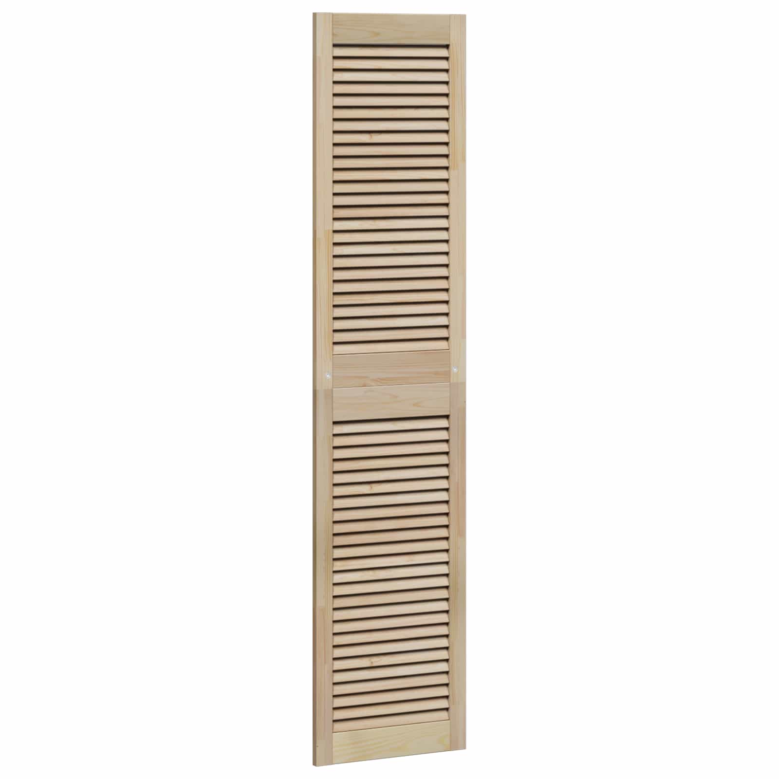 Skabsdør 4 pcs Naturfarvet 170 x 2,1 x 39,5 cm Massiv fyrretræ