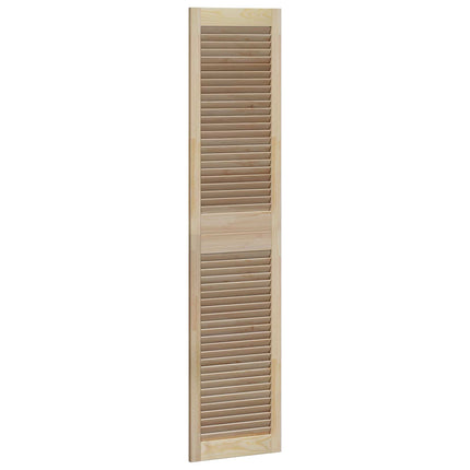 Skabsdør 4 pcs Naturfarvet 170 x 2,1 x 39,5 cm Massiv fyrretræ