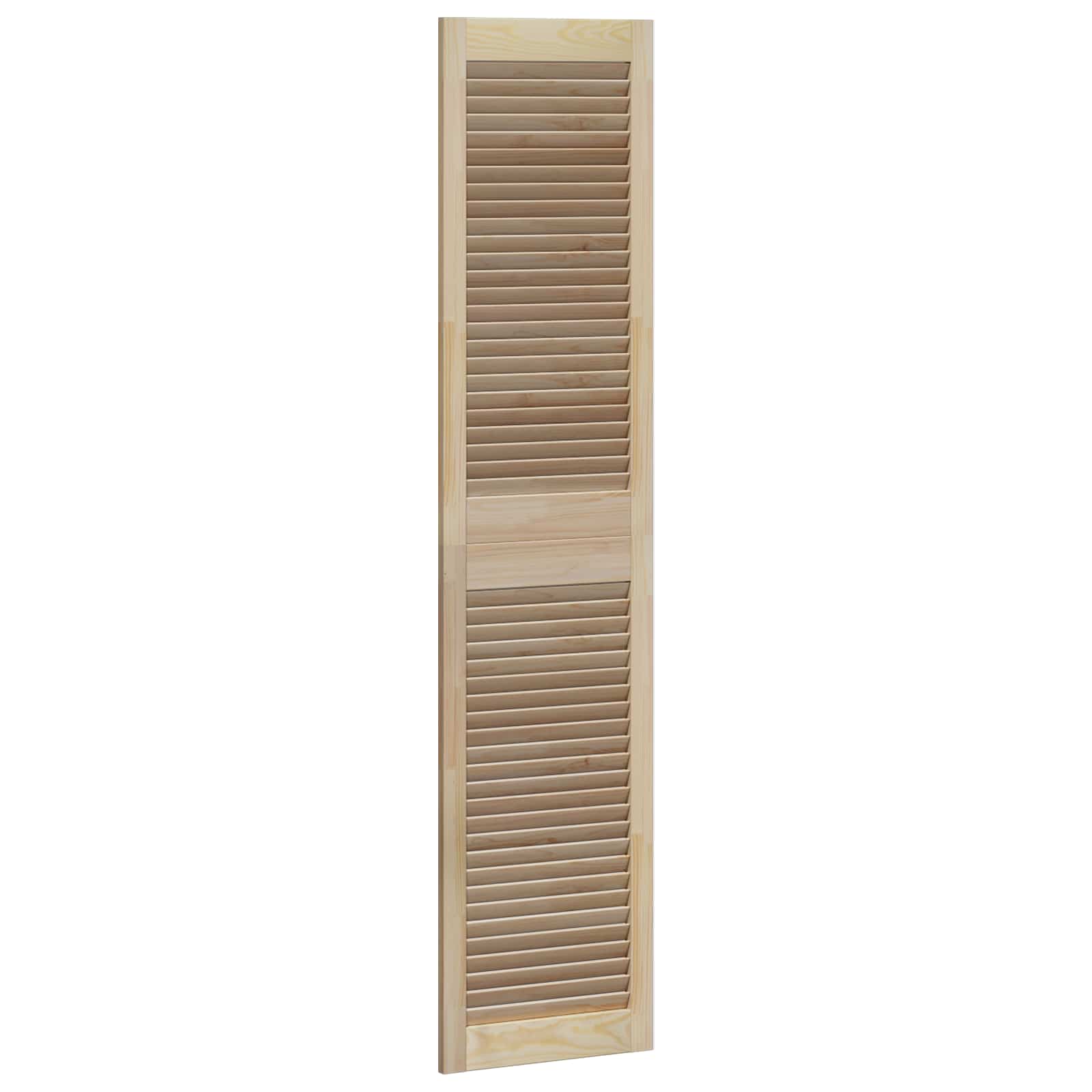 Skabsdør 4 pcs Naturfarvet 170 x 2,1 x 39,5 cm Massiv fyrretræ