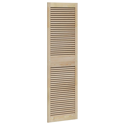 Skabsdør 4 pcs Naturfarvet 170 x 2,1 x 49,5 cm Massiv fyrretræ