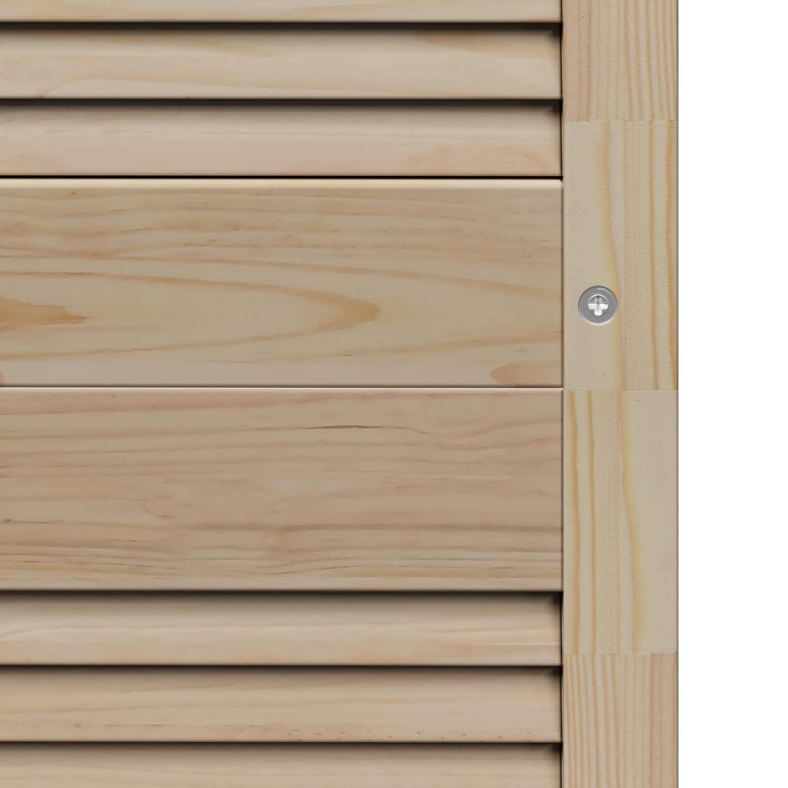 Skabsdør 4 pcs Naturfarvet 170 x 2,1 x 59,5 cm Massiv fyrretræ