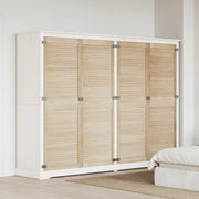 Skabsdør 4 pcs Naturfarvet 170 x 2,1 x 59,5 cm Massiv fyrretræ