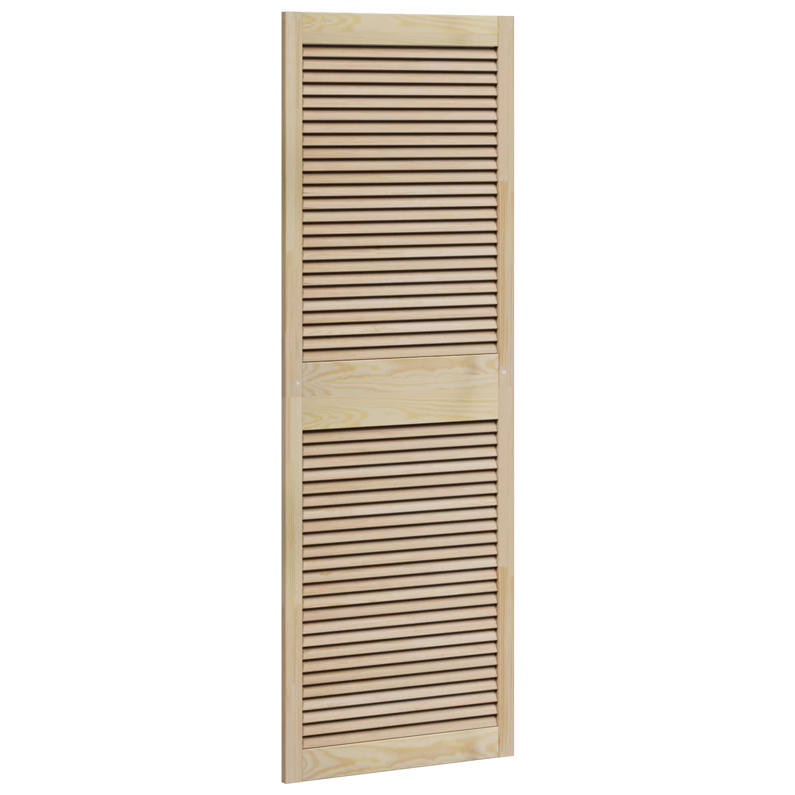 Skabsdør 4 pcs Naturfarvet 170 x 2,1 x 59,5 cm Massiv fyrretræ