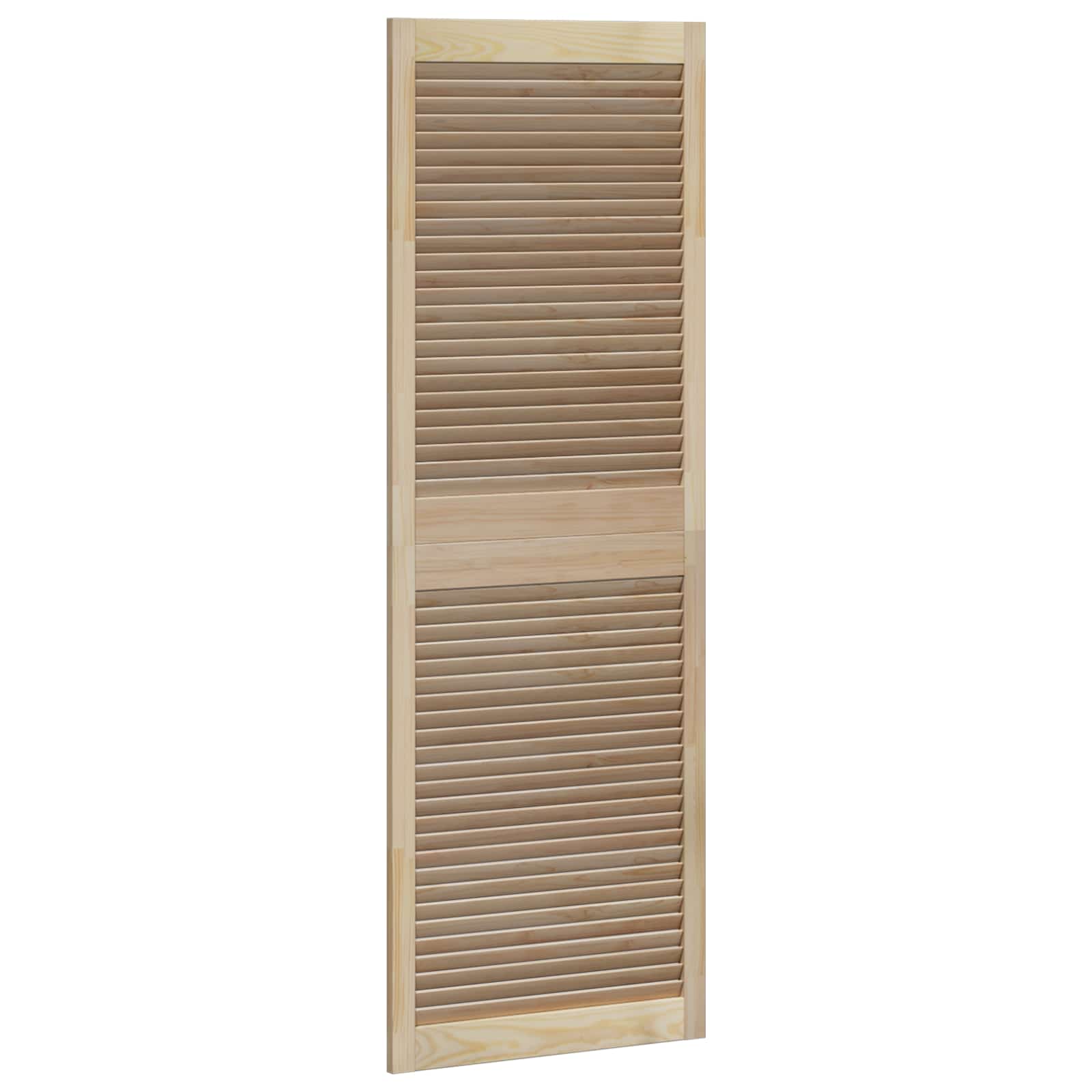 Skabsdør 4 pcs Naturfarvet 170 x 2,1 x 59,5 cm Massiv fyrretræ
