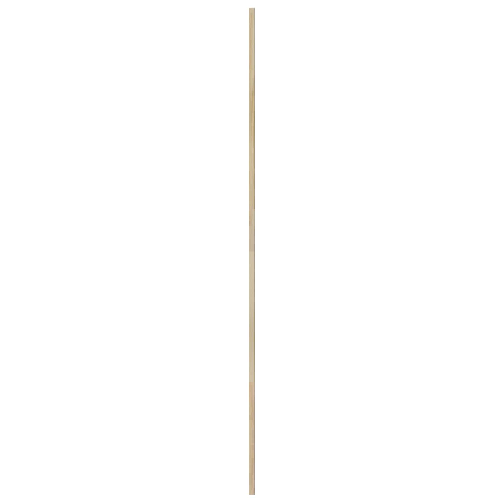 Skabsdør 4 pcs Naturfarvet 170 x 2,1 x 59,5 cm Massiv fyrretræ