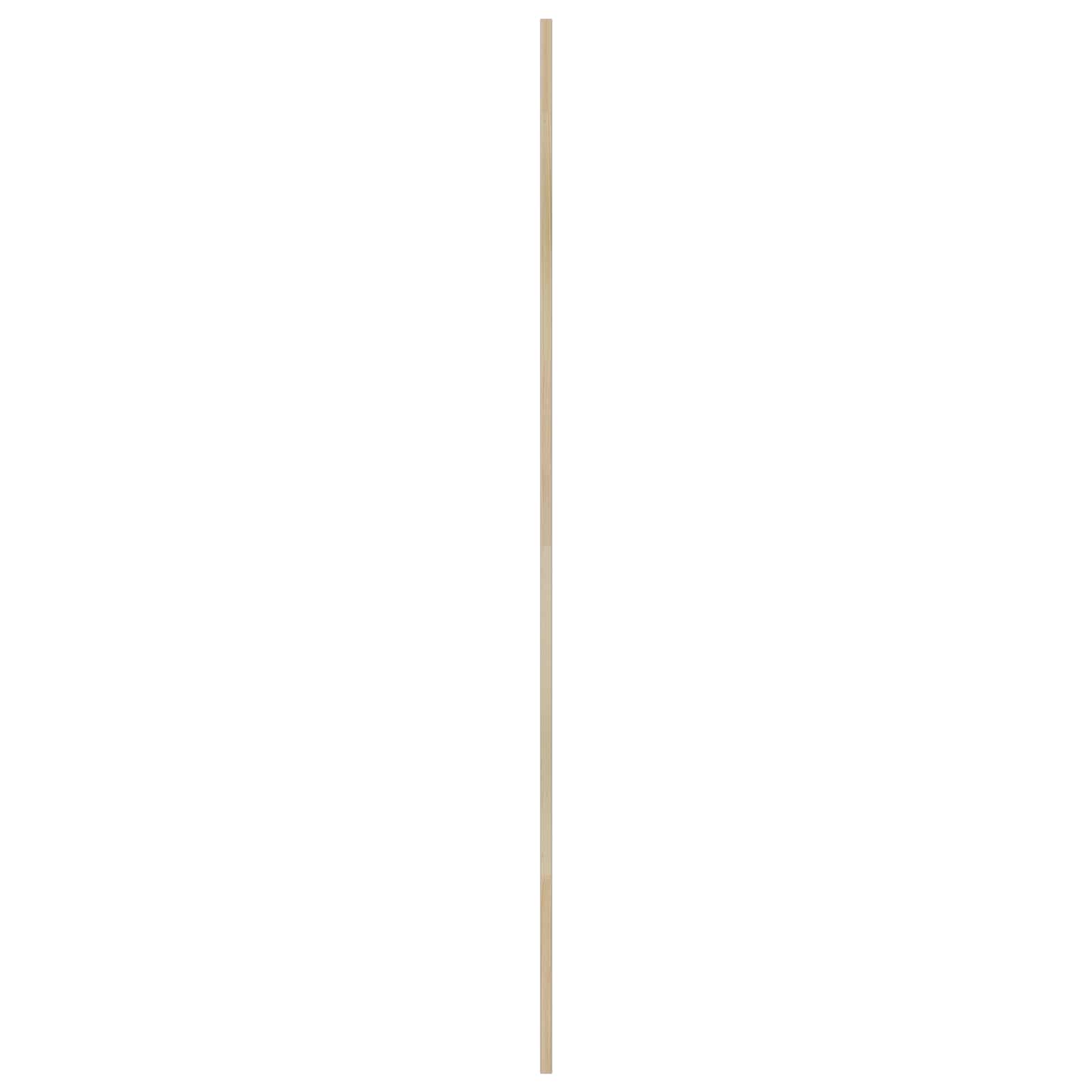 Skabsdør 4 pcs Naturfarvet 201 x 2,1 x 49,5 cm Massiv fyrretræ