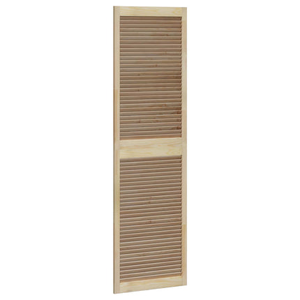Skabsdør 4 pcs Naturfarvet 201 x 2,1 x 59,5 cm Massiv fyrretræ