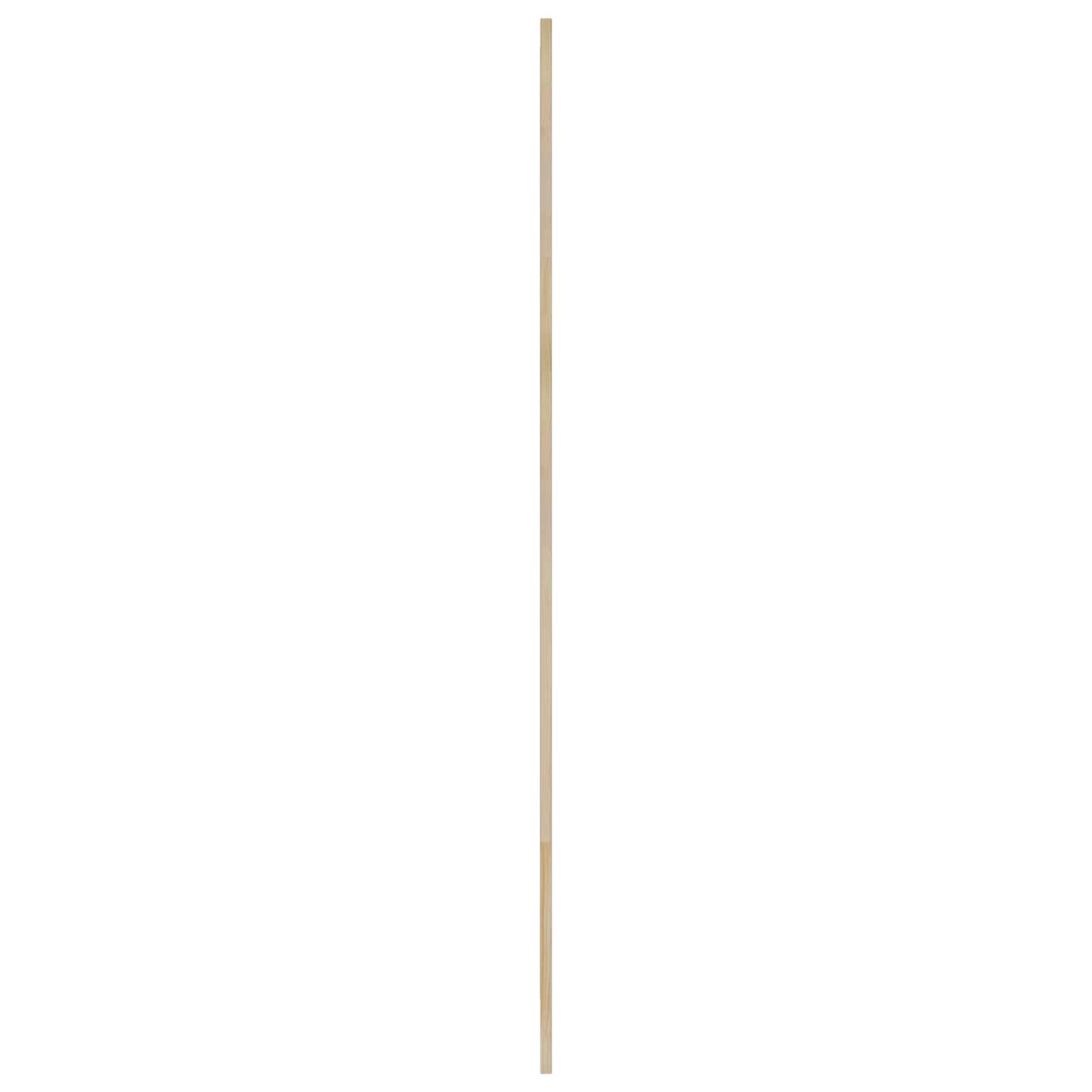Skabsdør 4 pcs Naturfarvet 201 x 2,1 x 59,5 cm Massiv fyrretræ