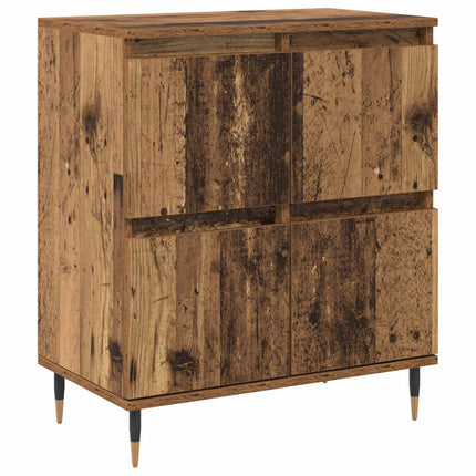 Opbevaringsskab 3 stk. Gammelt træ 60 x 35 x 70 cm
