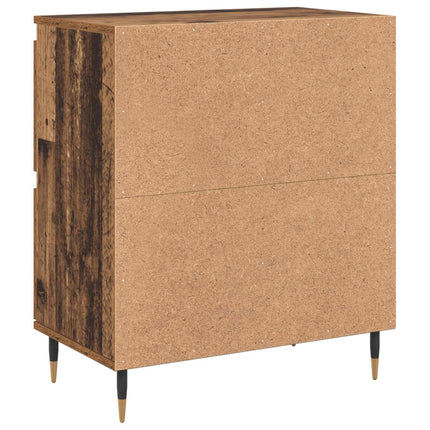 Opbevaringsskab 3 stk. Gammelt træ 60 x 35 x 70 cm
