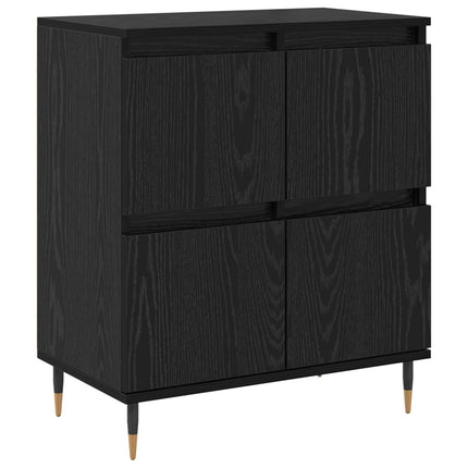 Opbevaringsskab 3 stk. Sort eg 60 x 35 x 70 cm