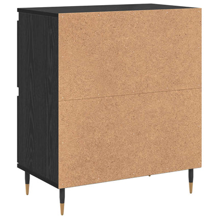 Opbevaringsskab 3 stk. Sort eg 60 x 35 x 70 cm