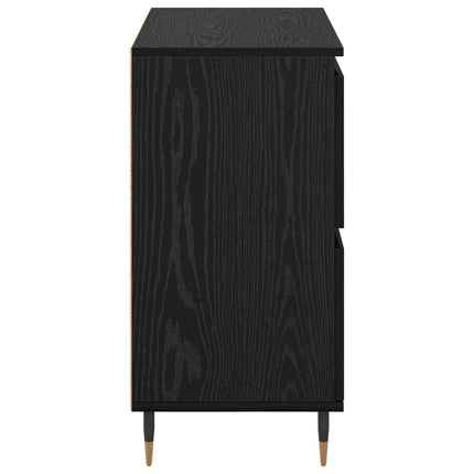 Opbevaringsskab 3 stk. Sort eg 60 x 35 x 70 cm