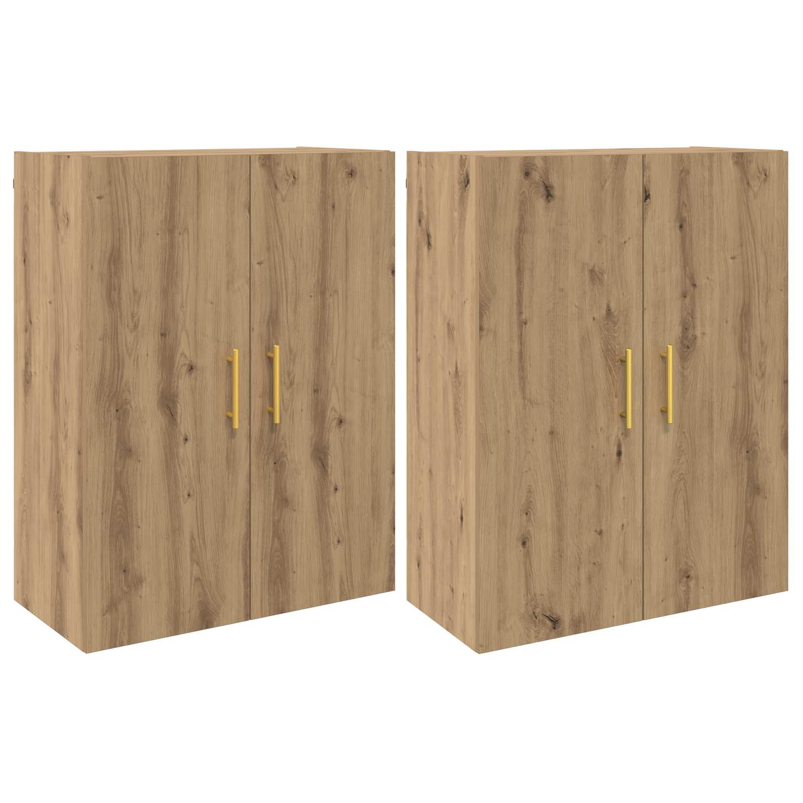 Vægmonteret skab 2 pcs Artisan Egetræ 69,5 x 34 x 90 cm