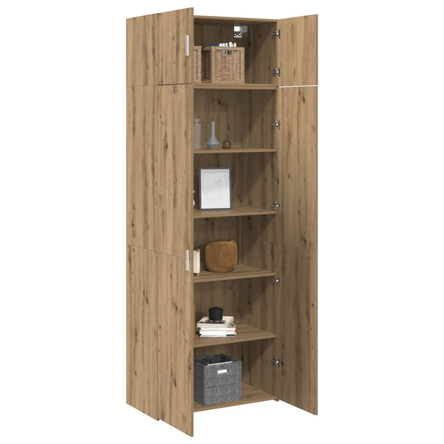 Opbevaringsskab 2 pcs Artisan Egetræ 80 x 42,5 x 225 cm