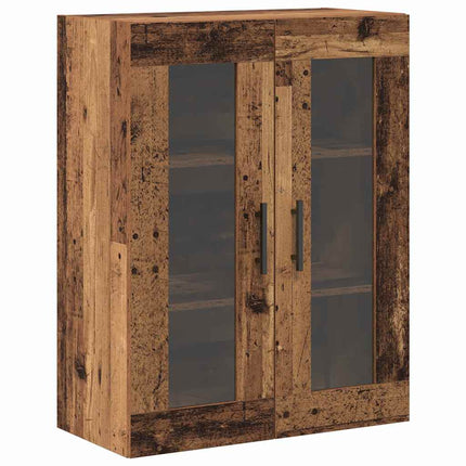 Highboard 2 pcs Gammelt træ Konstrueret træ