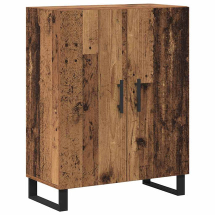 Highboard 2 pcs Gammelt træ Konstrueret træ