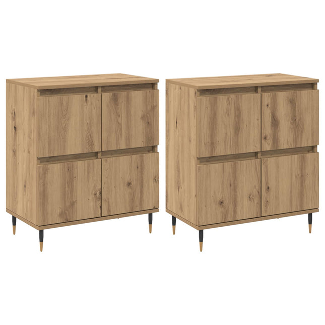 Opbevaringsskab 2 pcs Artisan Egetræ 60 x 35 x 70 cm