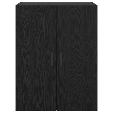 Vægmonteret skab 2 stk. Sort eg 69,5 x 34 x 90 cm