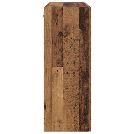Væghængte skabe 2 pcs Gammelt træ 69,5 x 34 x 90 cm