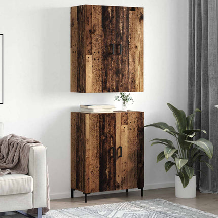 Highboard Gammelt træ 69,5 x 34 x 180 cm Konstrueret træ