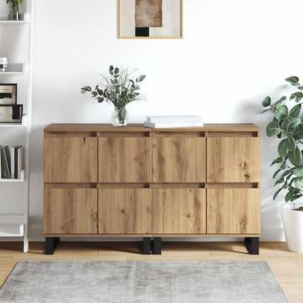 Sideboard 2 pcs Artisan Egetræ 60 x 35 x 70 cm