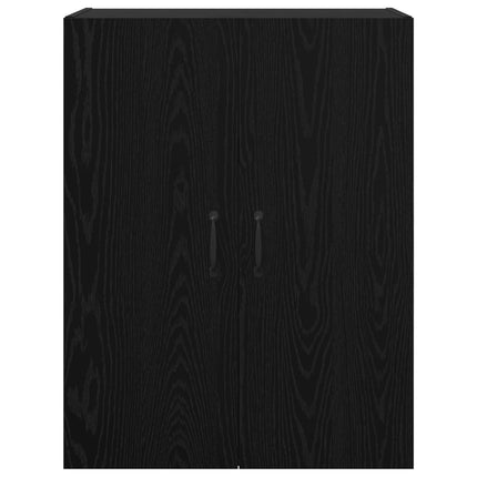 Vægmonteret skab 2 stk. Sort eg 69,5 x 34 x 90 cm