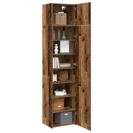 Sideboard 2 pcs Gammelt træ 50 x 41 x 225 cm