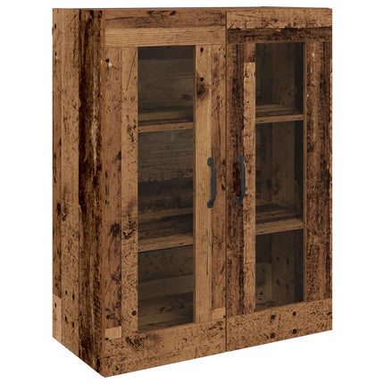 Highboard 2 stk. Gammelt træ 69,5 x 34 x 180 cm Konstrueret træ