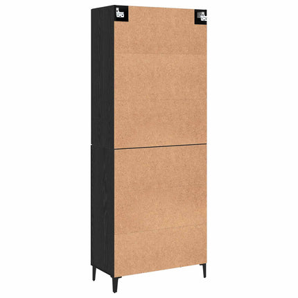 Highboard 2 stk. Sort eg 69,5 x 34 x 180 cm Konstrueret træ