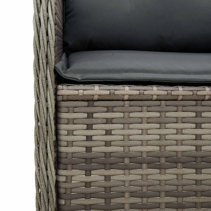 Havebænk Grå polyrattan