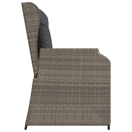 Havebænk Grå polyrattan
